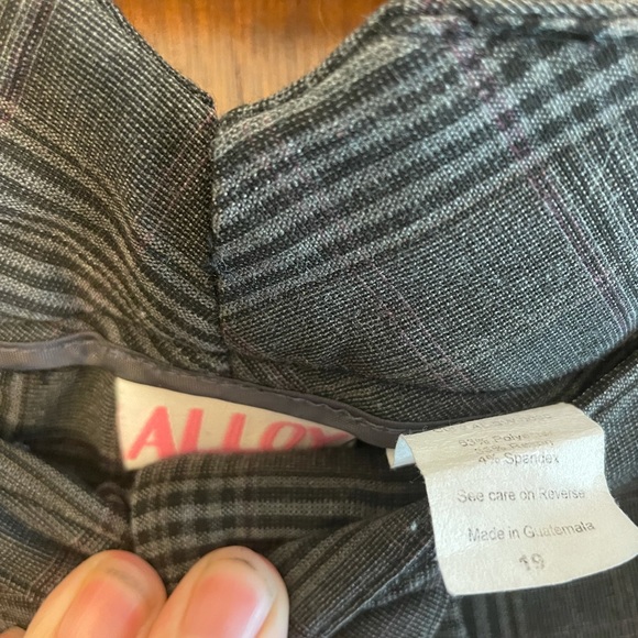 Plaid gray work pants bootcut - Picture 2 of 4